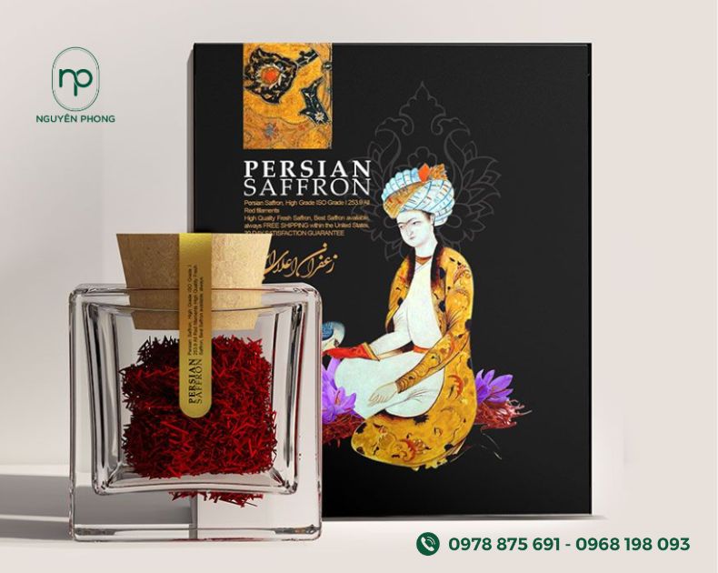 Mẫu tem saffron đẹp sang trọng